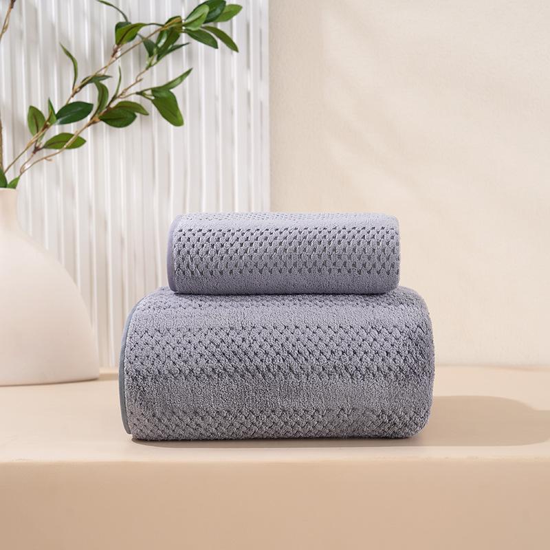Ananas Gitter Badetuch Set Korallenfleece Hohe Saugfähigkeit Schnelltrocknend Weich Dickes Handtuch für Zuhause Bad Spa