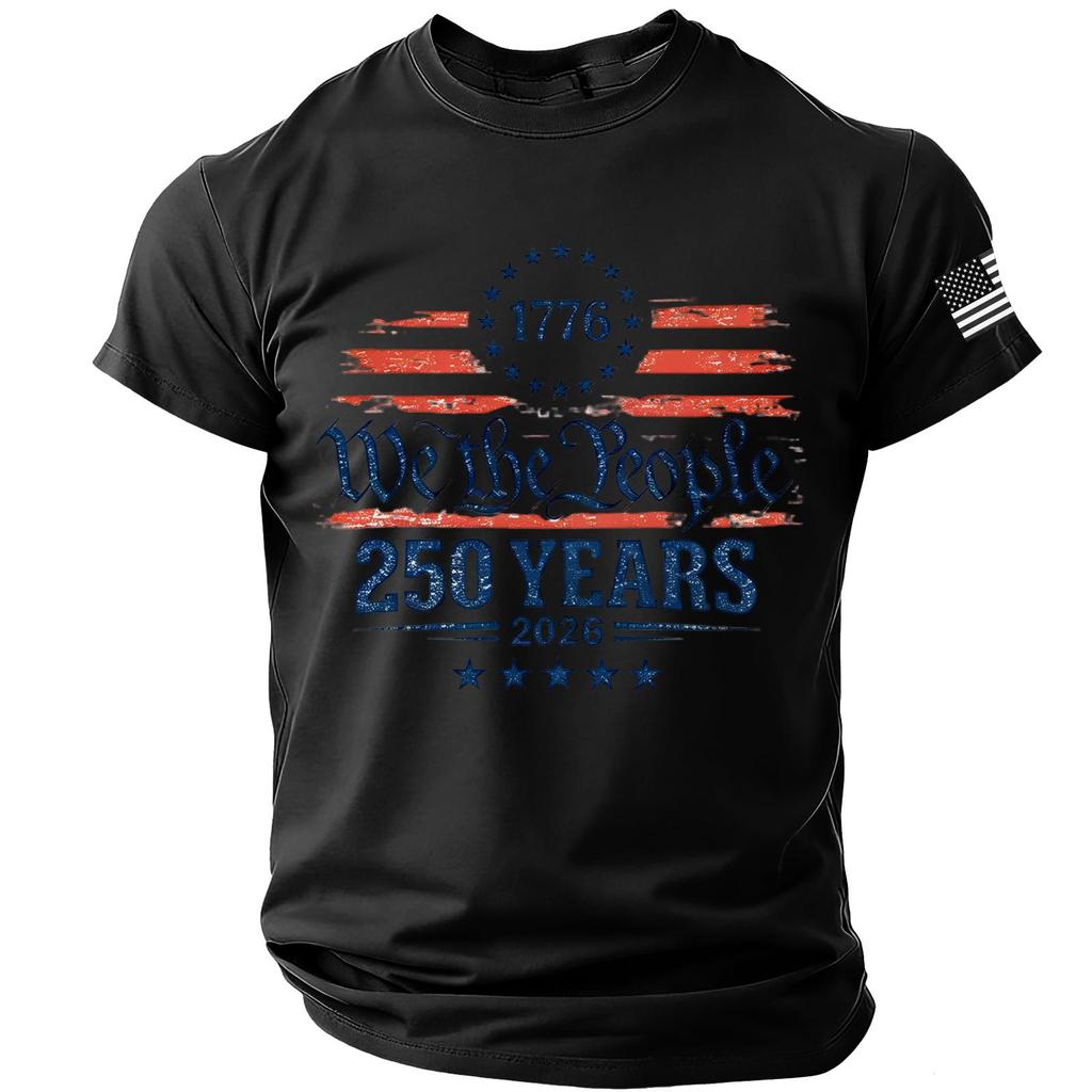 Men's Casual Round Neck Lightweight Breathable Short-Sleeve Top