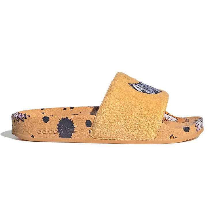 Adidas Originals Wear Resistant Kids' Slippers Orange Yellow Kids'