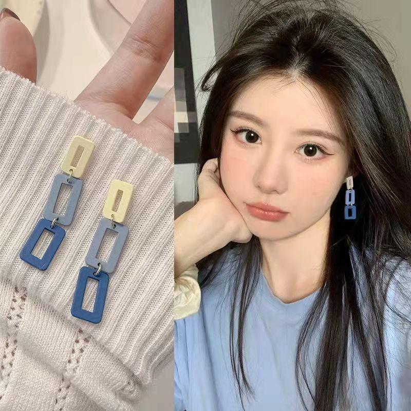 Pendientes de botón de esmalte coreano minimalistas retro en forma de corazón con perlas