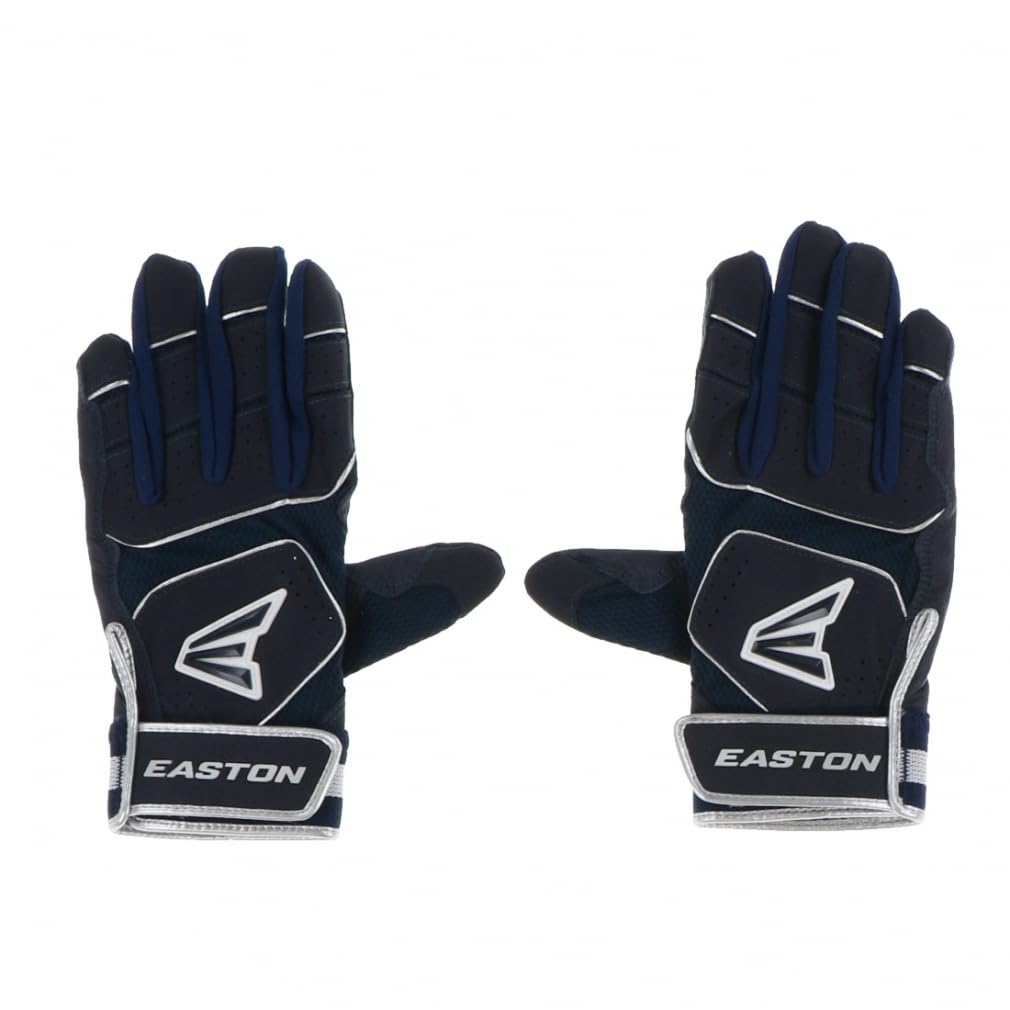 

Easton NX BATTING GLOVES Adult Baseball Glove Both Size L WALK-OFF (WONXBGJ), Navy, (For Hands),