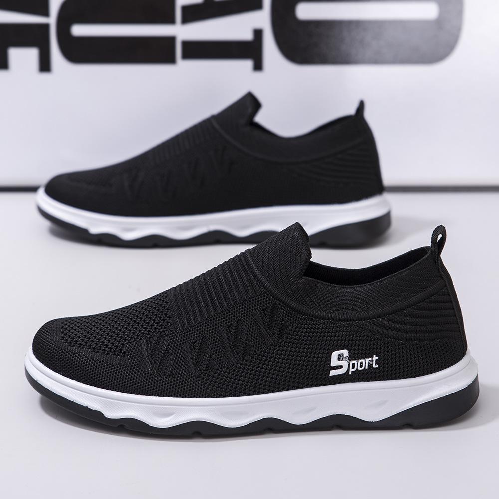 Spring Autumn Shoes for Men Loafers Running Male Sneakers Sports Shoe Anti-Odor Solid Color 2024 Hard-Wearing Breathable Zapatos