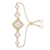 Stylish Ladies Rhinestone Bracelet Watch with Pull-out Strap