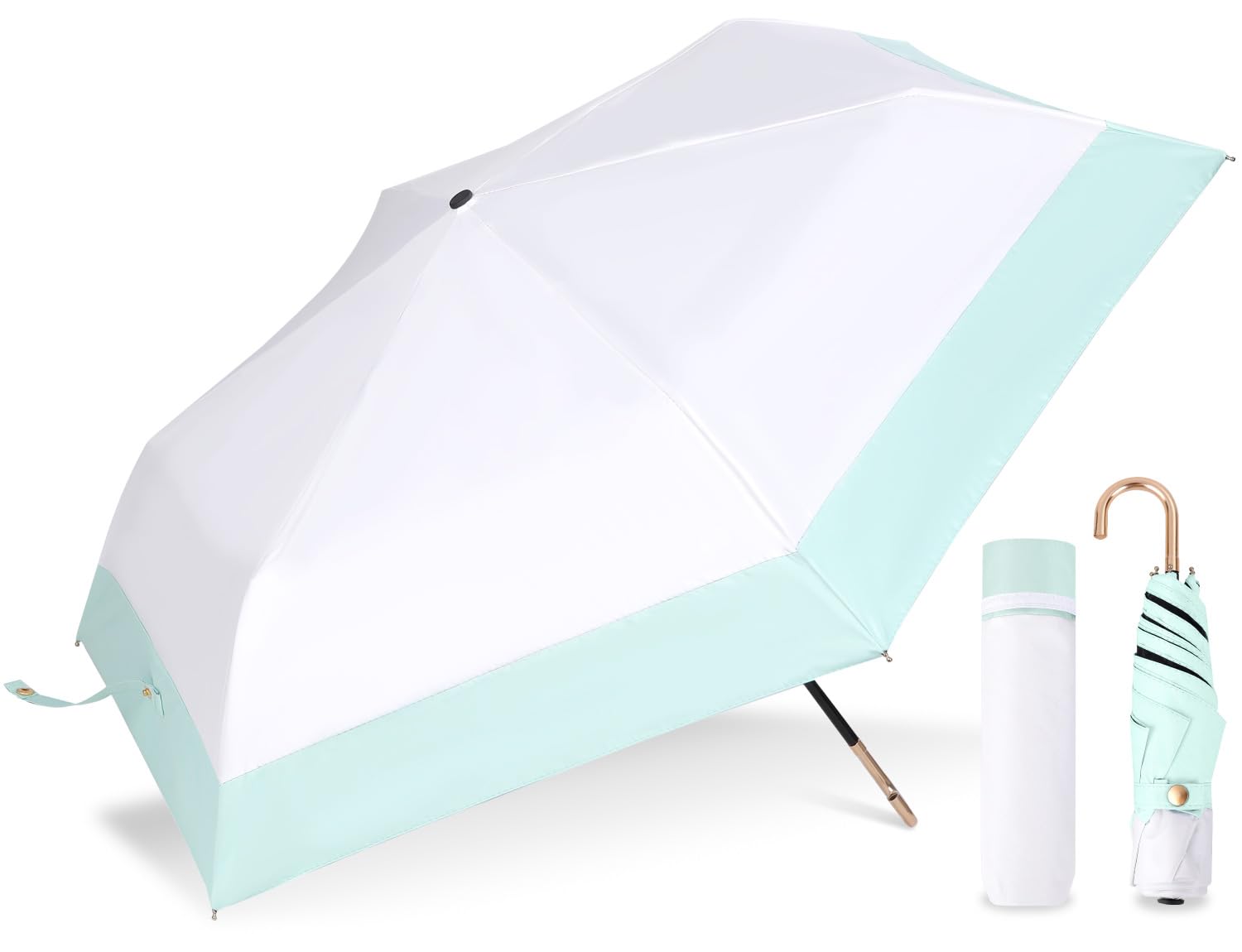 

by a practicing Parasol with UV completely folding for both sunny and rainy for women and unisex green x [Supervised dermatologist] 100% protection,