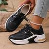 Women Casual Sneakers Spring New Breathable Mesh Comfort Soft Sole Chunky Sport Shoes Large Size Simple Versatile Platform Shoes