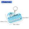 Playable Miniature Piano Keychain Toy For Children Portable Musical Instrument With LED Light Safe Plastic Design