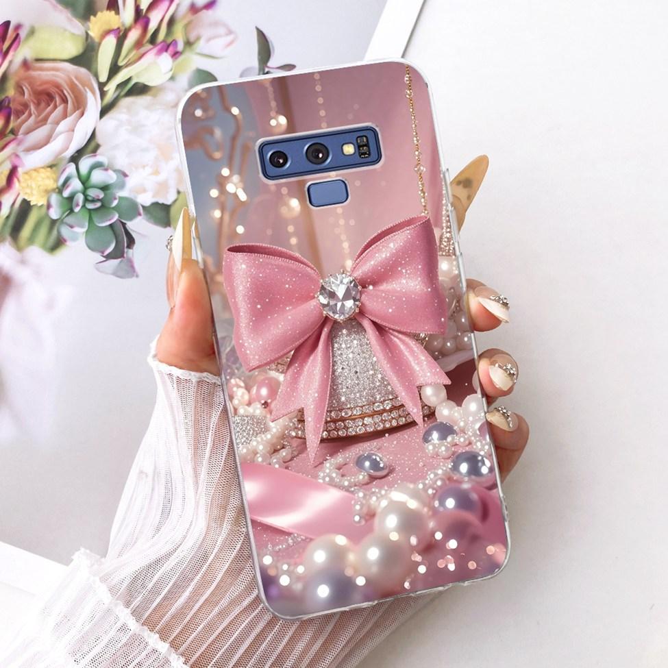 Transparent Cover For Samsung Note9 Case Cute Fashion Butterfly Funny Painted Casing For Samsung Galaxy Note9 SM-N960F SM-N9600