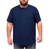Men's Large-sized Short-sleeved T-shirt In Solid Color Is Versatile And Casual
