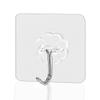 Punch-Free Transparent Adhesive Wall Hook - Strong Load-Bearing for Bathroom & Kitchen