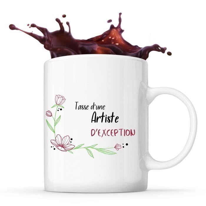 Mug - Artiste d'Exception - Céramique - Imprimé Recto/Verso - 325 ml - Résistant Lave-Vaisselle