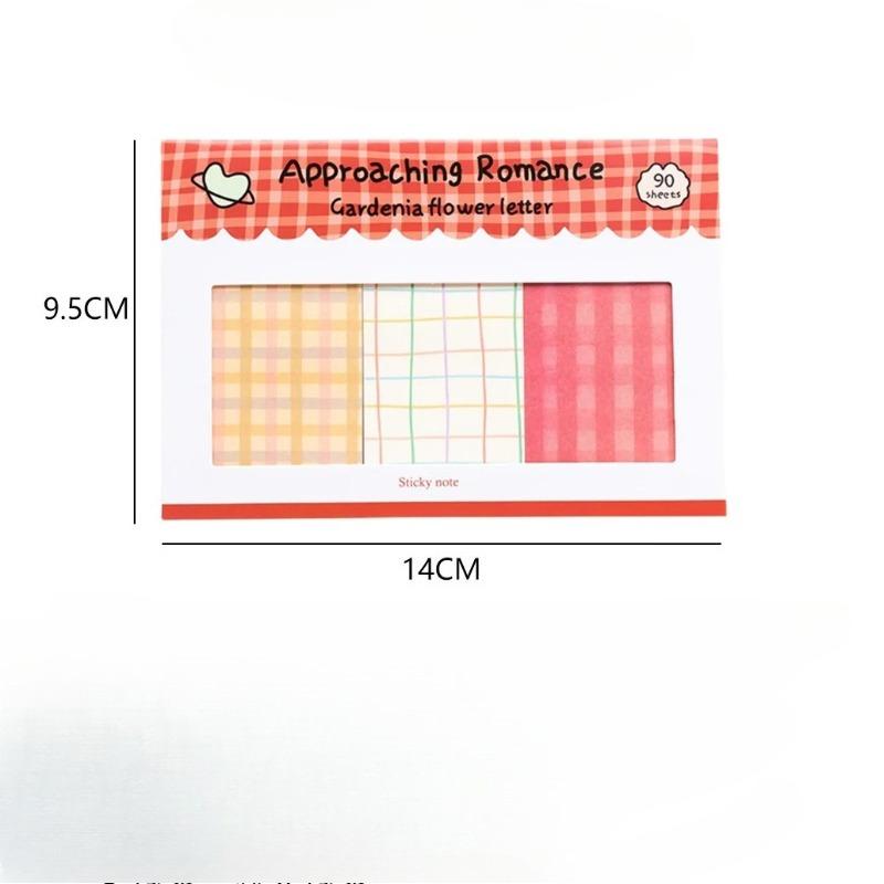 90 Sheets Per Pack Grid Combination Note Pad Handmade Account Decoration Note Paper Student Stationery Supplies Notepad