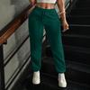 Women's Color Casual Joggers with Elastic Waist and Drawstring, Pockets