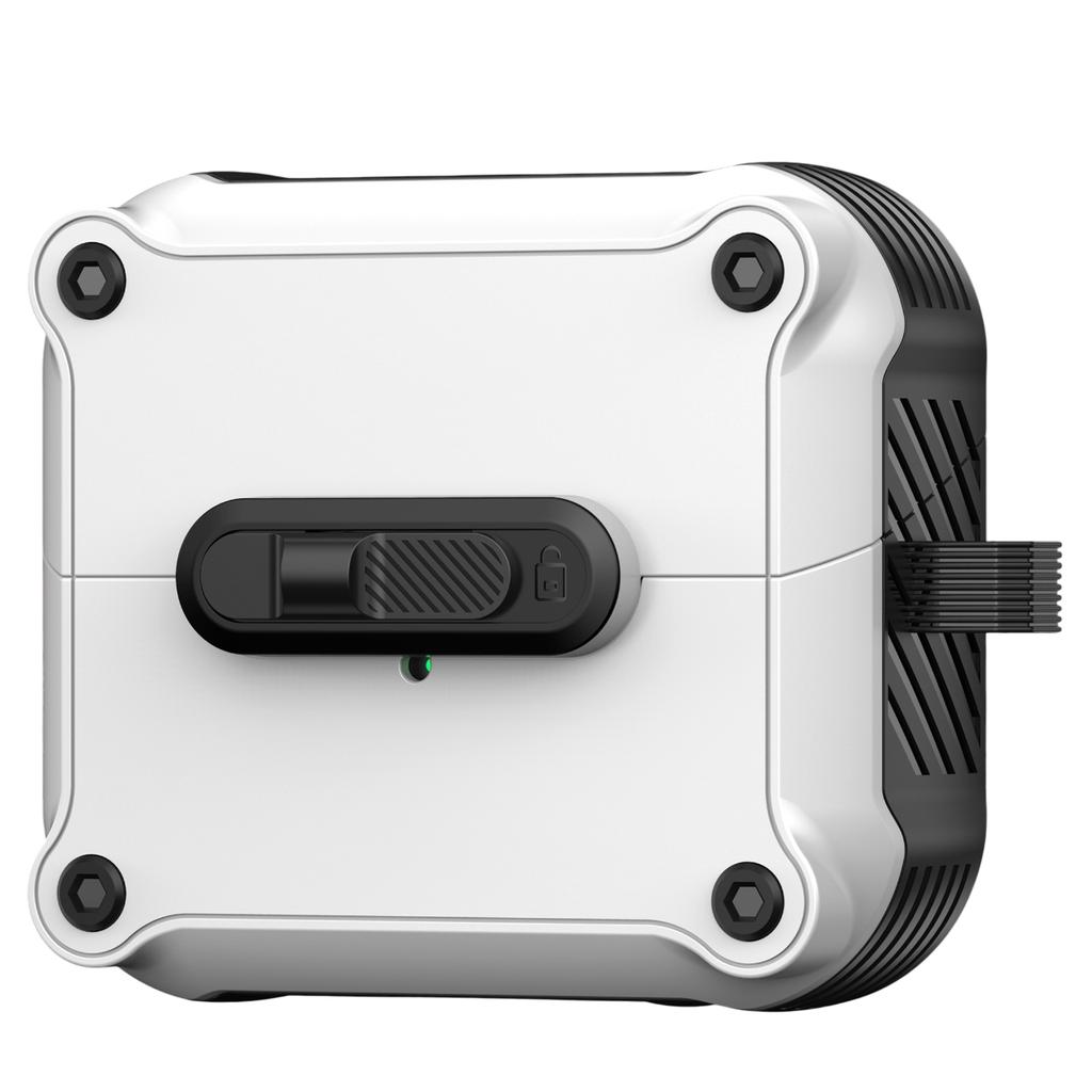 For Samsung Galaxy Buds3 Pro/Buds3 Case TPU+PC Earphone Cover with Front Lock Carabiner Clip