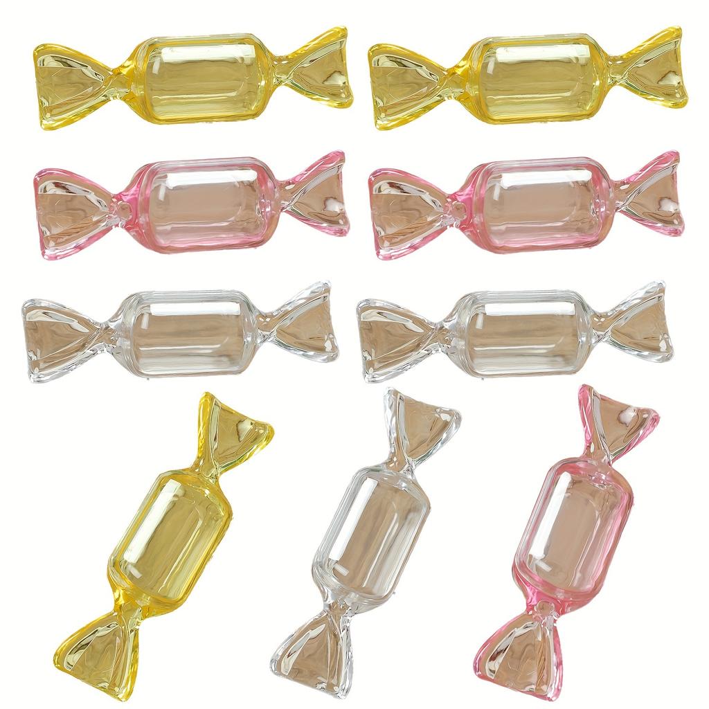 20 Stück Niedliche Süßigkeitenförmige Schmuckschatulle Mini Transparent Ring Organizer Tragbar Reise Party Aufbewahrung Geschenkboxen Zubehör