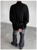 Men's Solid Color Zipper Cardigan Sweater - Autumn & Winter Loose Knit Outerwear