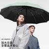 Umbrella automatic umbrella double umbrella enlarged thickened reinforced men's folding women's parasol portable UV protection