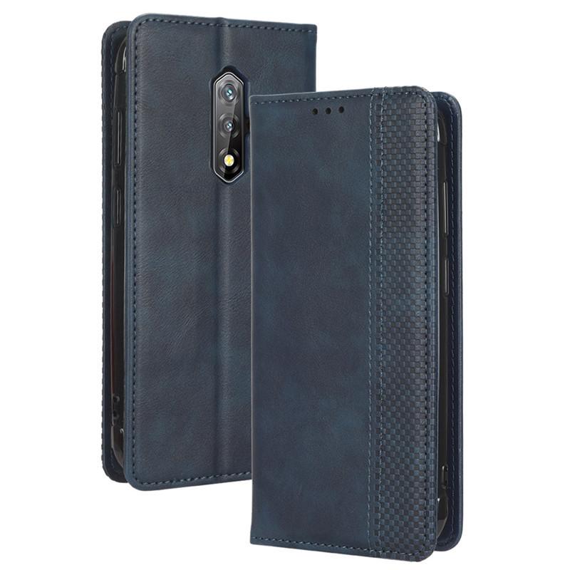 

Відкидний чохол для Blackview BV5200/BV5200 Pro/BV7200/BV7100/BV5500 Pro [Flip Vintage Leather] Міцний шкіряний чохол for Blackview BV5500 синій