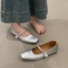 French single shoes women's summer 2025 autumn new gentle temperament low heel Mary Jane versatile flat small leather shoes soft