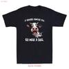 Om kön förvirrar dig Gå och mjölka en tjur Rolig Ko Tecknad Meme Citat Unisex T-shirt Vintage Mode Streetwear