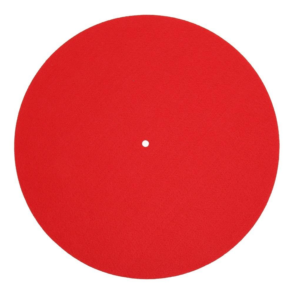 

12 Inch Record Player Mat Felt Turntable Mat Avoid Static Record Platter Pad Vinyl Record Player красный