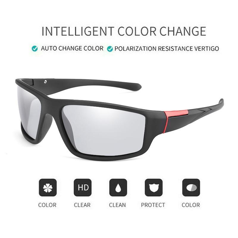 High Definition Men Polarized Photochromic Sunglasses For All Day Comfort And Style