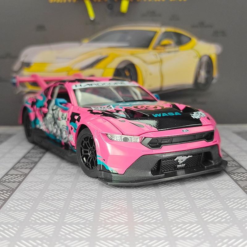 1:24 BMW M4 GT3 Alloy Sports Car Model Diecasts Metal Track Racing Car Model Simulation Sound and Light Collection Kids Toy Gift