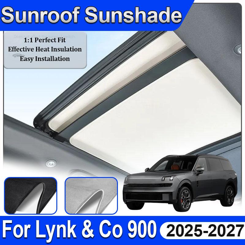 Car Roof Sunshade For Lynk Co 900 Accessories Lynk & Co 900 L946 2025 2026 2027 Electrostatic Insulation Skylight Sun Visor Tool