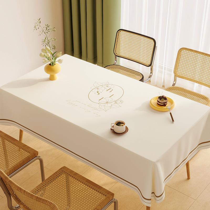 Small Fresh Tablecloth Leave-In Waterproof And Oil-Proof Pvc Dining Table Tablecloth Annual Tablecloth Cover Cloth Coffee Table Tablecloth