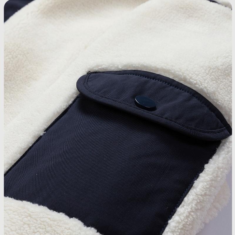 Thickened Rocker Velvet Cotton Clothing Men's Winter High-end Loose Cotton Clothes Trend Hooded Cotton Clothes Men Fashion Casual Jacket