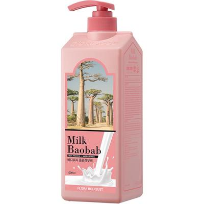 Milk Baobab Velký sprchový gel Flora Buravyeon, 1000 ml korejská kosmetika