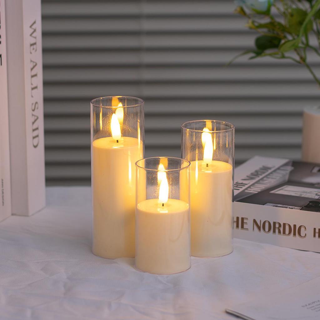 Candele LED Senza Fiamma - Oggetti di Scena per Decorazioni di Concerti, Feste e Vacanze