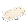 18X8cm Long Bottom For Knitted PU Leather Bag Base High Qualtiy Handbag Bottom With Holes Rivet Crochet Bag Part Accessories