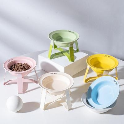 Cerc Bowl Pet Bowl With Iron Stand Protect Cervical Spine Small Size Dog Bowl Smart Bowl For S Pet Supplies
