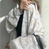 Japanese Korean Lace Chiffon Beach Top - Loose Airy Shirt