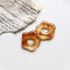 Resin Flower Pendant Hollow Five Petal Floral Charm Jewelry Jewelry Making Accessories for for Necklace Bracelet Earring