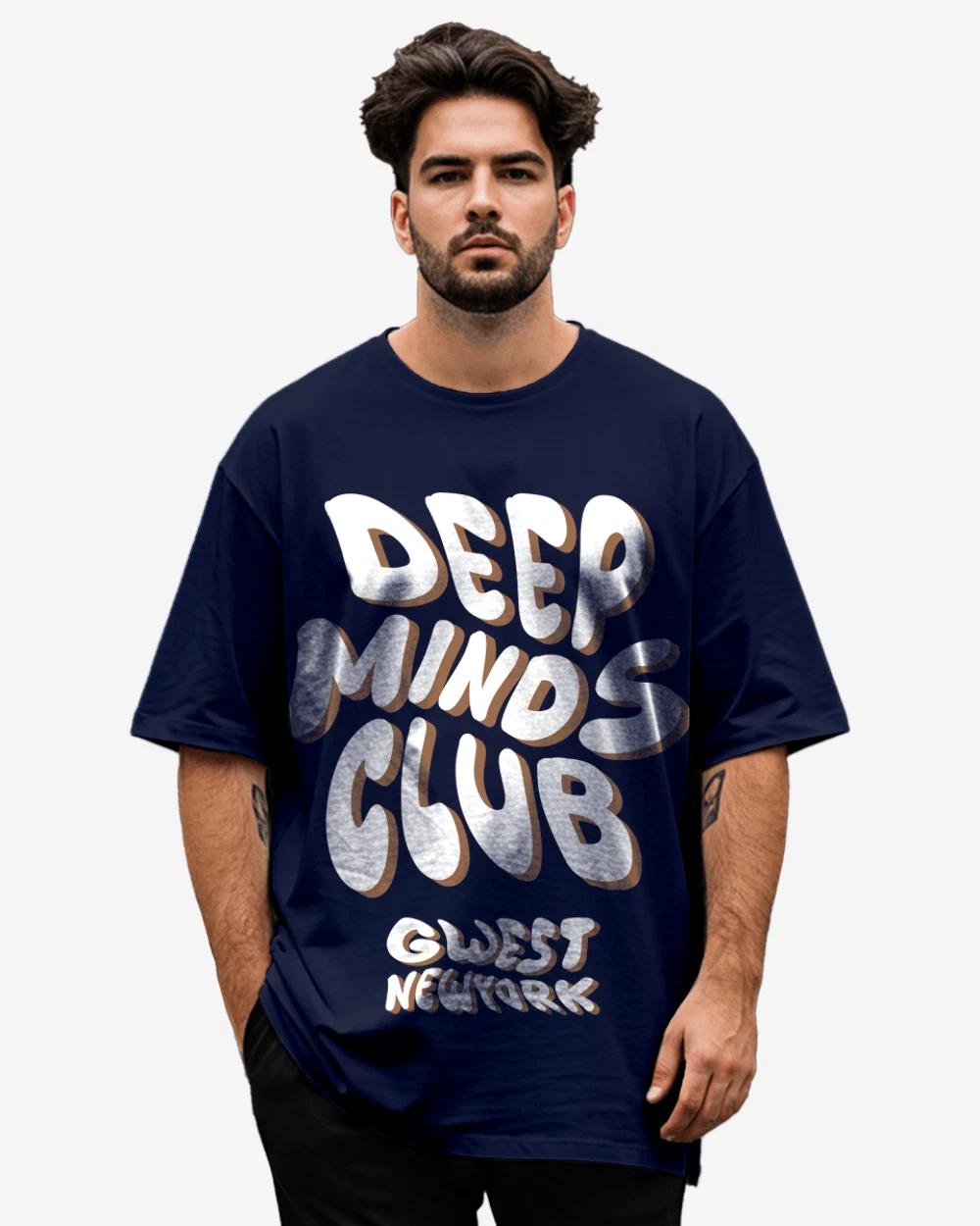 G West Deep Mind Club Distress graphic tee Big and Tall 4XL