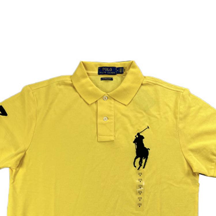 Polo Ralph Lauren Polo Shirts Men's Yellow Polo Collar Moderate Straight Fit 710697457-049