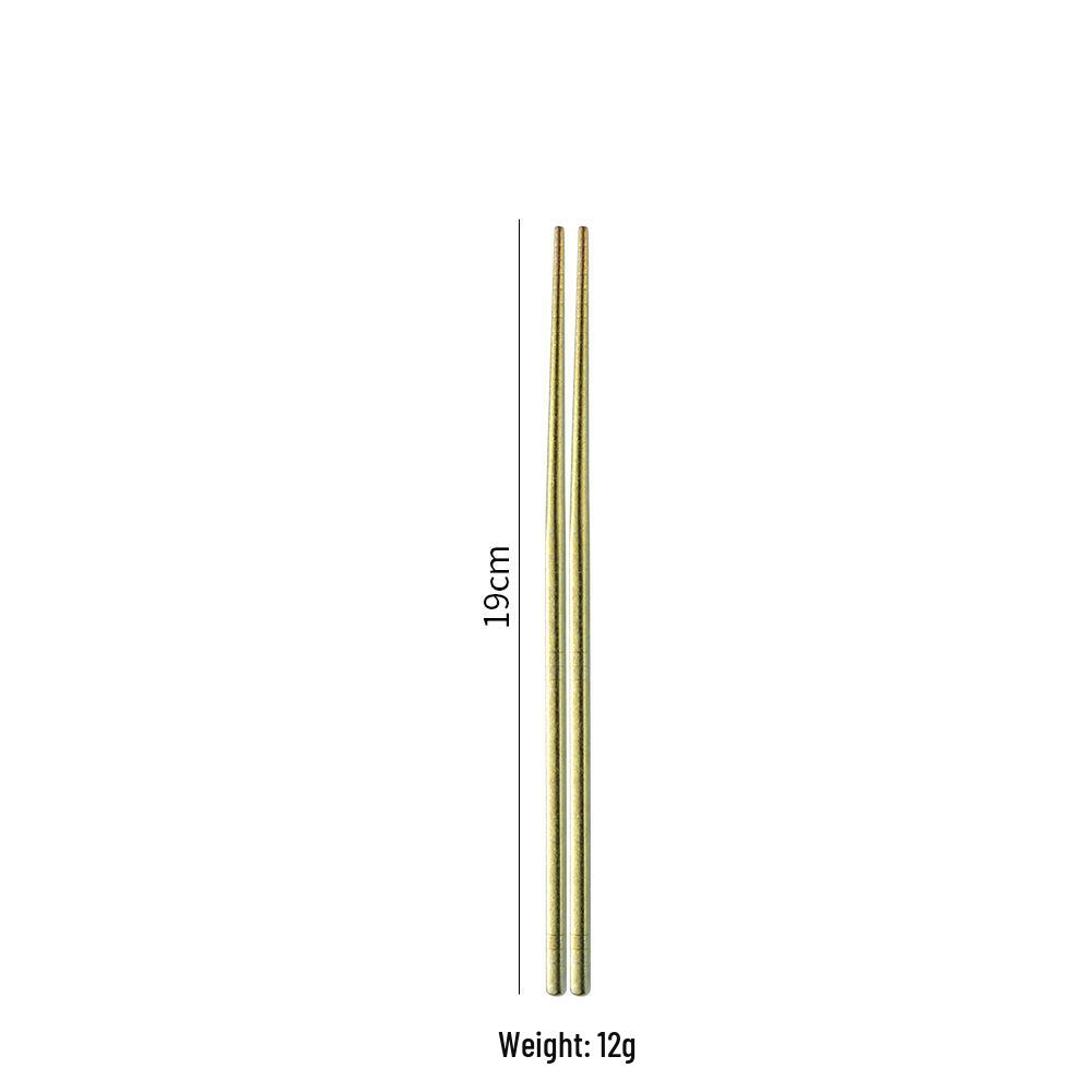 Pure Titanium Crystal Chopsticks: Lightweight, Portable, Heat-Insulating, Non-Slip, Anti-Mold, with Gift Box – Perfect for Outdoor Camping