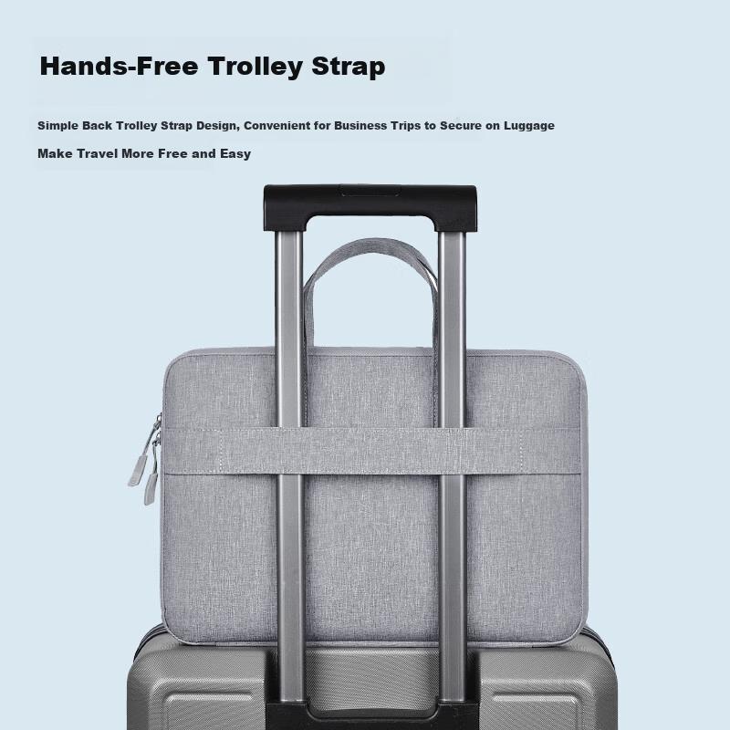 BRINCH Full-Open Laptop Briefcase 15.6/16 Inch Unisex Business Lightweight Laptop Bag