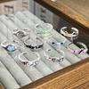 Creative pattern cute graffiti niche colorful cartoon open ring schoolgirl sweet versatile light luxury ring tide