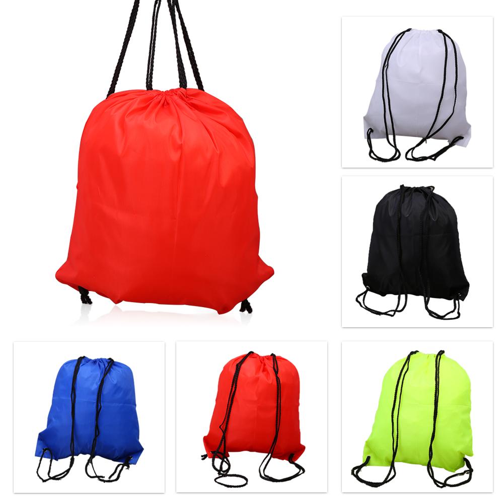 5 Colors Drawstring Backpack Waterproof Folding Bag Home Travel Sport Storage Drawstring Backpack