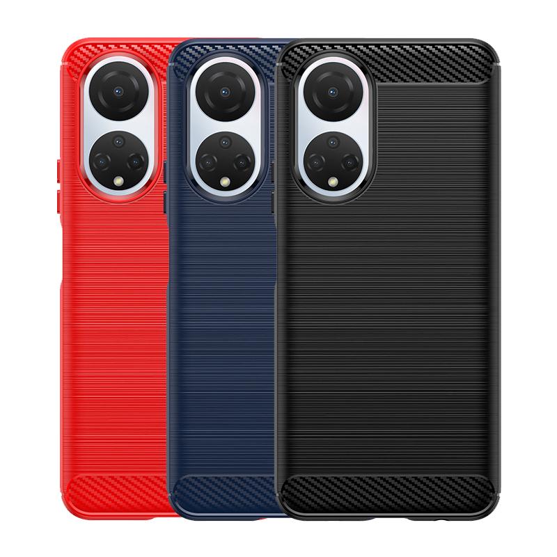 For Huawei Honor X7 Case Cover For Honor X7 Capas New Phone Back Shockproof Bumper Soft TPU Carbon Fiber Cover Honor X 7 8 X8 X7