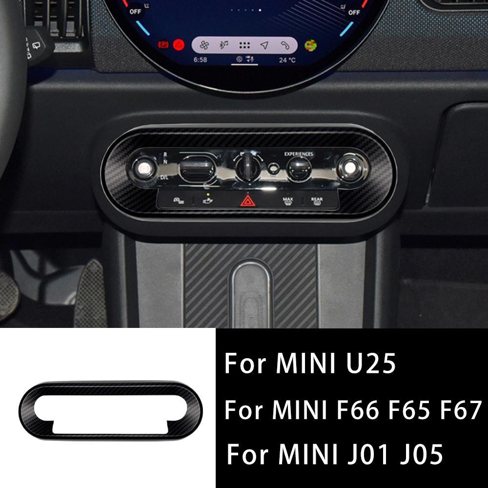 For Mini Countryman U25 Cooper E SE J01 EV J05 Aceman F65 F66 F67 Car Central Control Button Frame Cover Stickers Accessories
