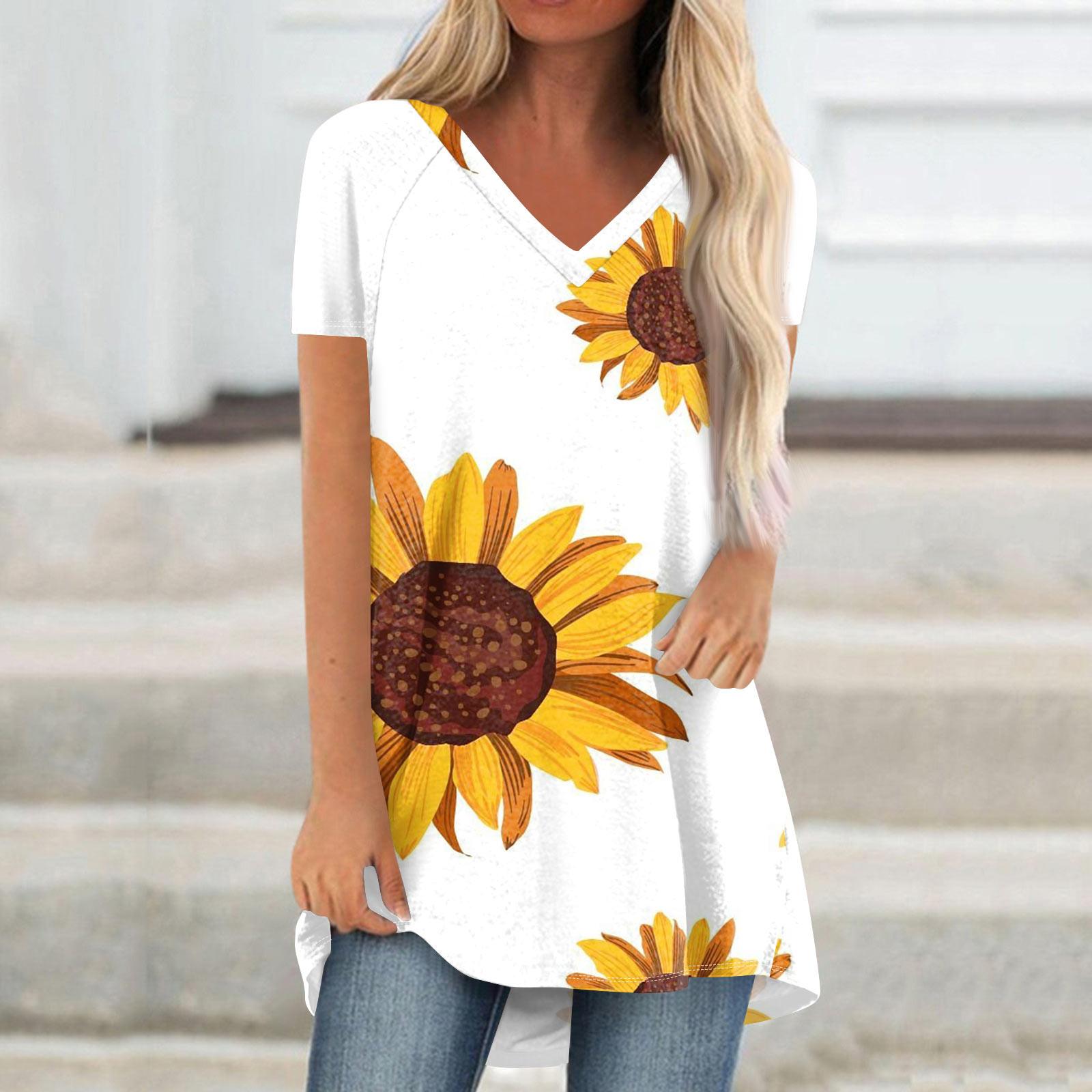 

Женские плиссированные свободные топы с короткими рукавами Плюс размер Повседневные топы с V-образным вырезом и короткими рукавами Повседневные летние футболки Женские топы Футболки Рубашки S белый