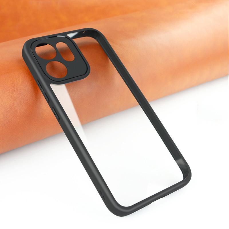 

For OPPO Reno14 FS Case OPPO Reno14 FS F Cover TPU Frame Plastic Durable Bumper Protective Phone Cases On OPPO Reno 14FS Funda Reno14 FS (Reno14 F) чёрный