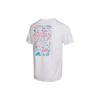 Adidas Back Print Casual Crew Neck Short Sleeve T-shirt Men Tops White IB9423