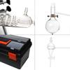 Apparecchio per Estrazione Olio Distillazione Vetro da Laboratorio 500ml Distillatore d'Acqua Purificatore Kit Vetro Idrosol Distillatore Alcool Moonshine
