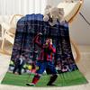 Messi 491 Blanket Comfortable Great for Bedding Seaside Livingroom Four Seasons Universal Digital Print Ideal Gift for Friends Family Couples Picnic