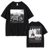Rapper Kendrick Lamar Damn Same Graphics T Shirt Summer Unisex Unisex Fashion Hip Hop Oversized Tshirts Unisexs Vintage Cotton Tshirt