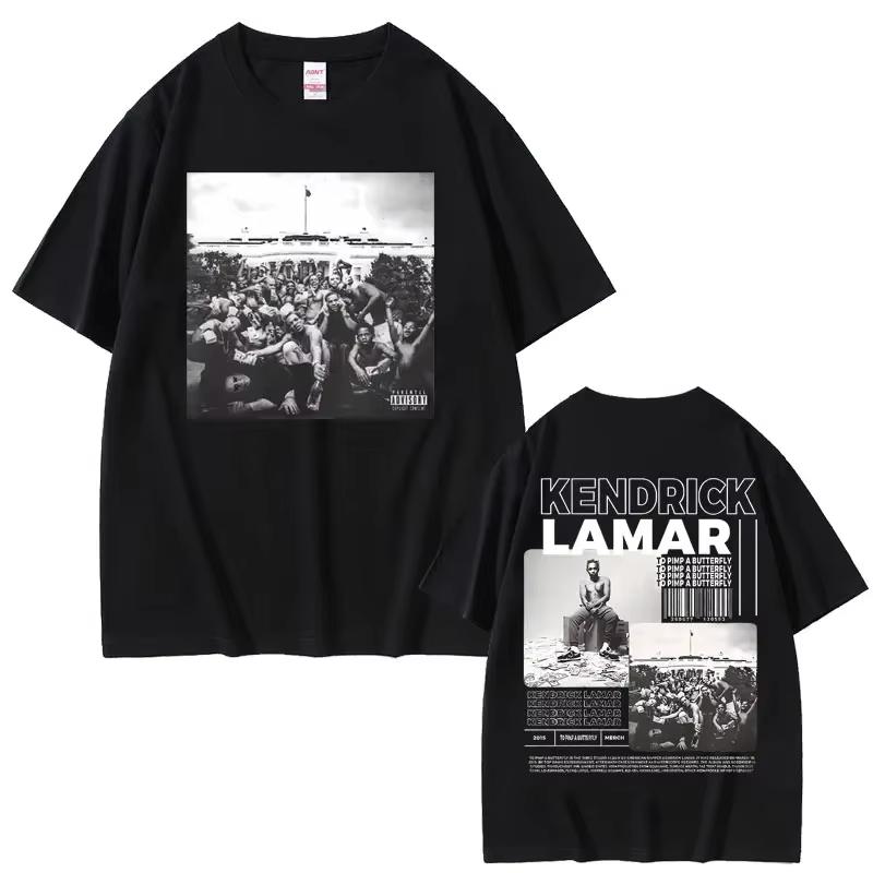 Rapper Kendrick Lamar Damn Same Graphics T Shirt Summer Unisex Unisex Fashion Hip Hop Oversized Tshirts Unisexs Vintage Cotton Tshirt